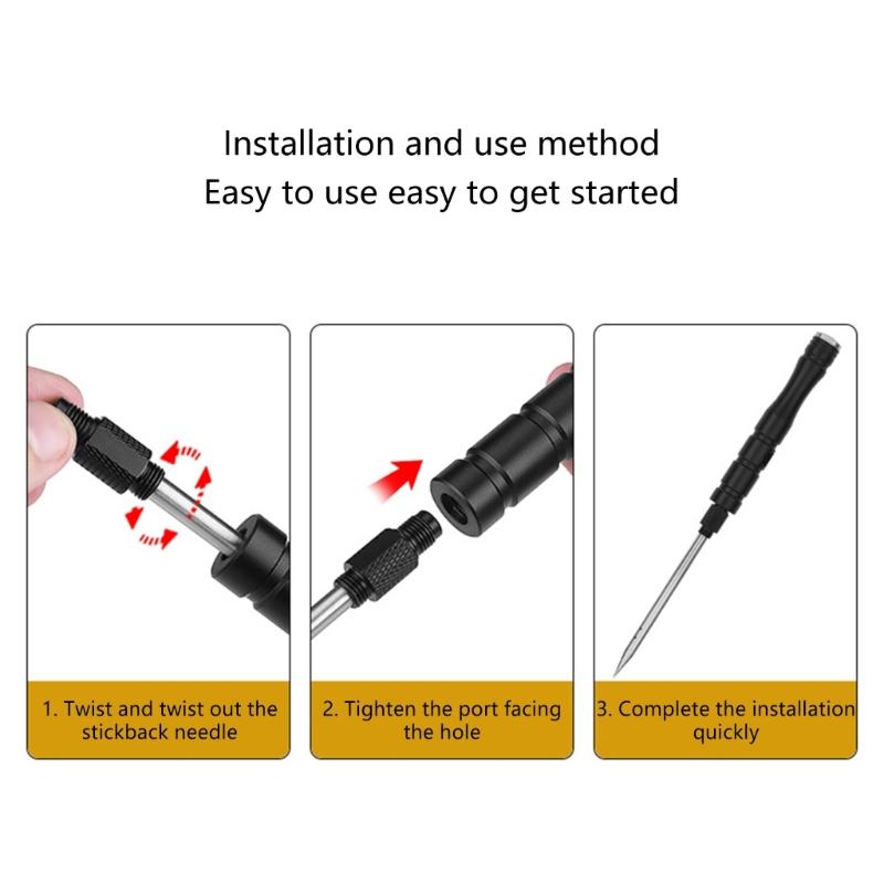 Professionelles Angelwerkzeug aus Edelstahl zur Verbesserung des Angelerlebnisses Multifunktionales abnehmbares Fischentlüftungswerkzeug