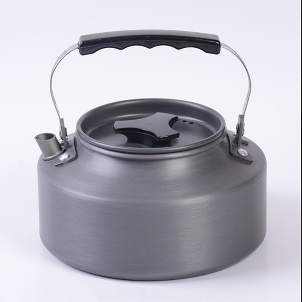 

1,1 л чайник для кемпинга на открытом воздухе легкий алюминиевый сплав чайник для кемпинга кухонные принадлежности походная посуда для пикника чёрный