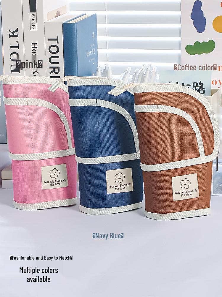 Teleskopiskt Multifunktionellt Pennskrin: Pennställ med stor kapacitet för studenter