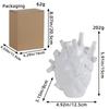 Creative Halloween Heart Vase Black White Art Ceramic Ornament Home Desktop Decor