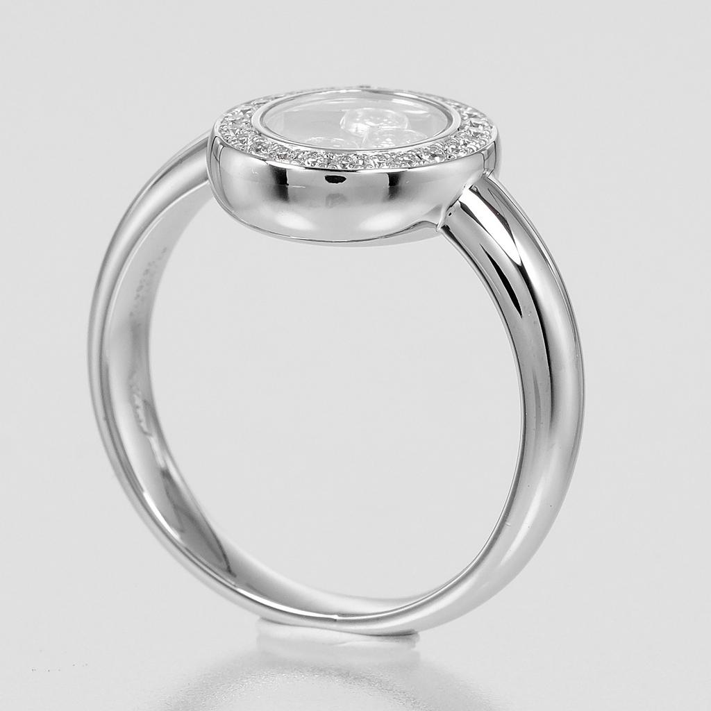 Chopard Happy Diamond Ring K18 White Gold/diamond #4.5(US Size) 6.2g Women Used