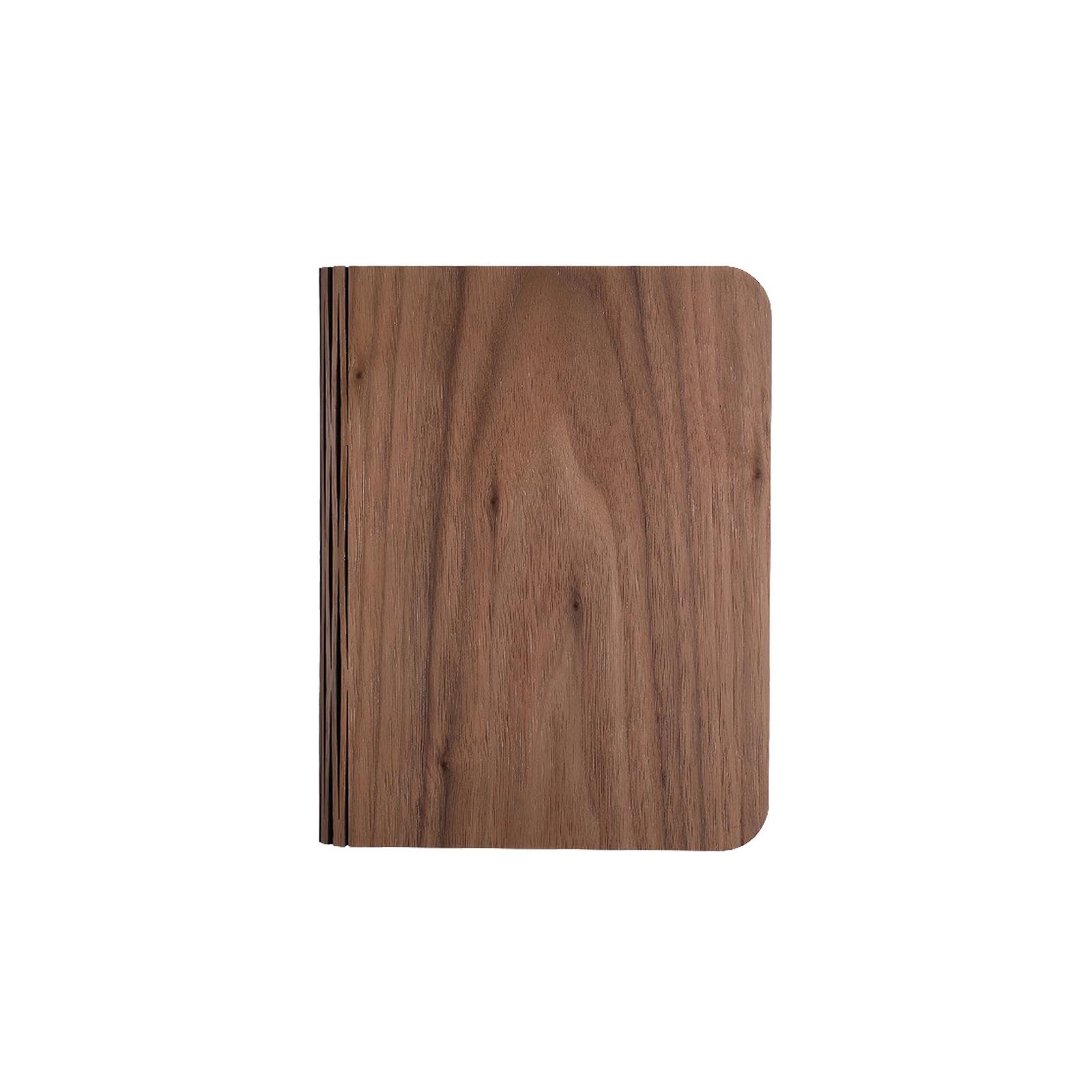 

LED Wooden Folding Book Light Portable Rechargeable Night Lamp with Adjustable Brightness and Compact Design for Reading and Home Use