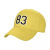 Schwarzes Trikot Sportnummer dreiundachtzig Fußball Baseballkappe Golfhut Echter Sonnenhut Für Kinder Kinderhut Unisex Damen
