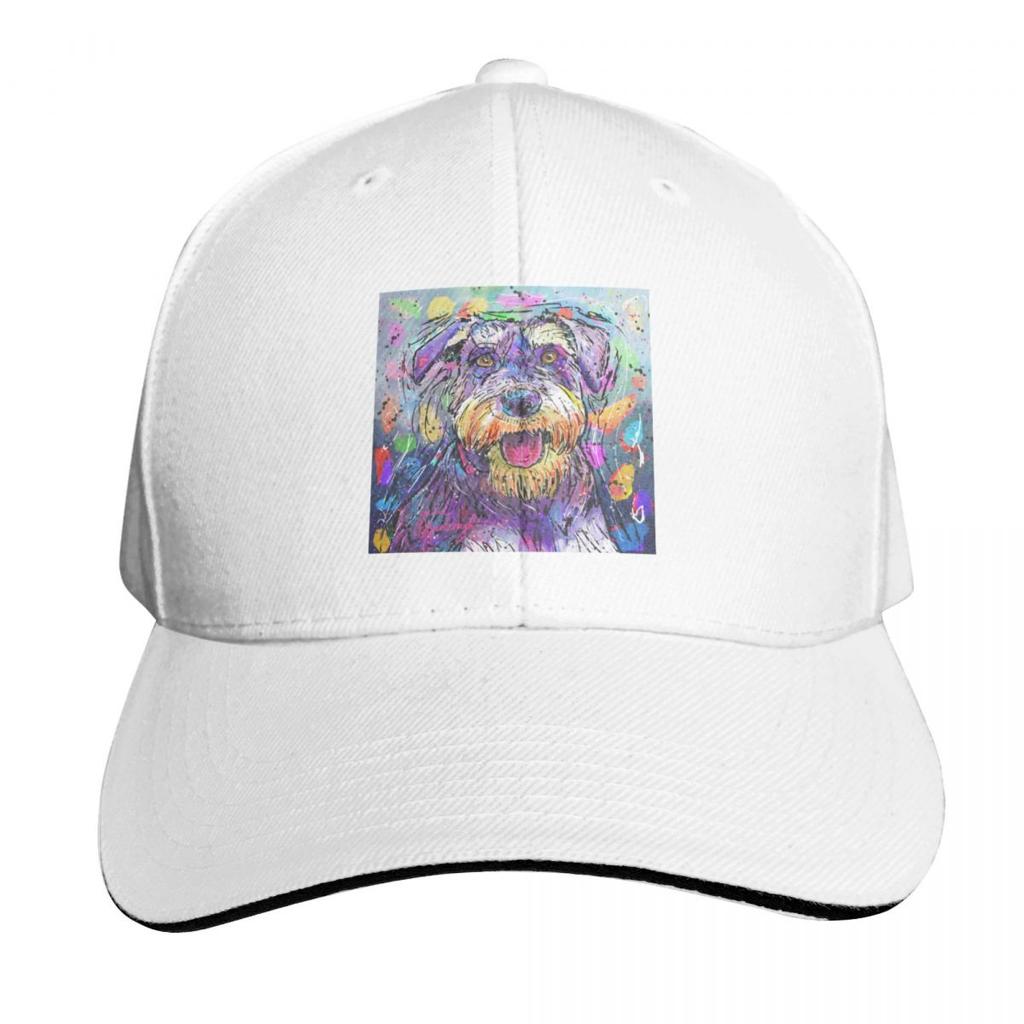 Fun Frisky Full Color Schnauzer Baseball Cap foam party Hat Ball Cap Fishing cap golf hat genuine Womens Hats For The Sun Unisexs