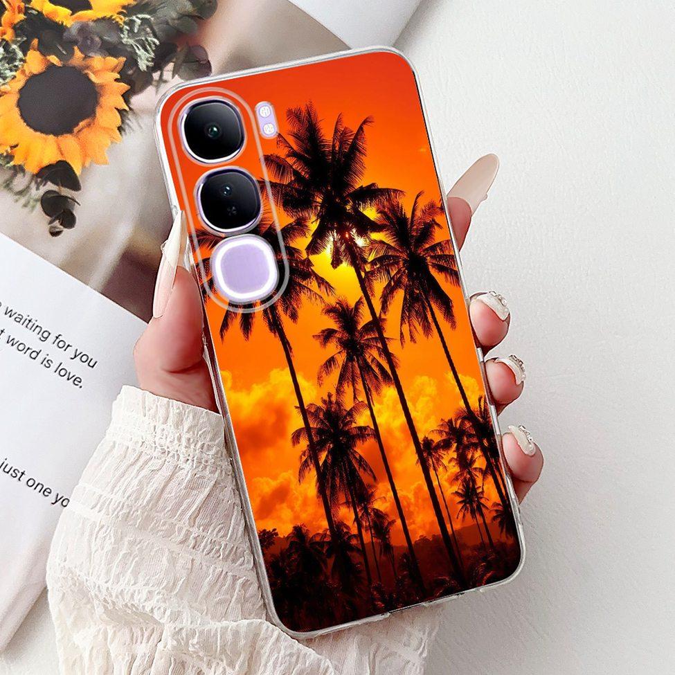 For Vivo V40 Lite 5G IDN Case V2417 Clear Cute Cat Fashion Butterfly Love Painted Soft Phone Case For Vivo V40 Lite 4G IDN Cover