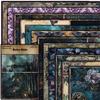 Retro Shadow Sheets Dark 12 Castle Journal Collage Paper Stickers European American Diy Material