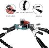 Soldering Upgraded Flexible Helping Hand Third Hand Soldering Station Tool Magnifier Aluminum Base 6 Helping Hands 360 Degree Rotating Multi-function