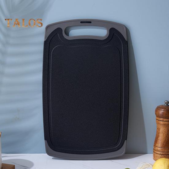 Double-sided Cutting Board Vegetable Meat Chopping Board with Grooves Easy Grip Handle Non-Slip Kitchen Essential for Foodies And Chefs