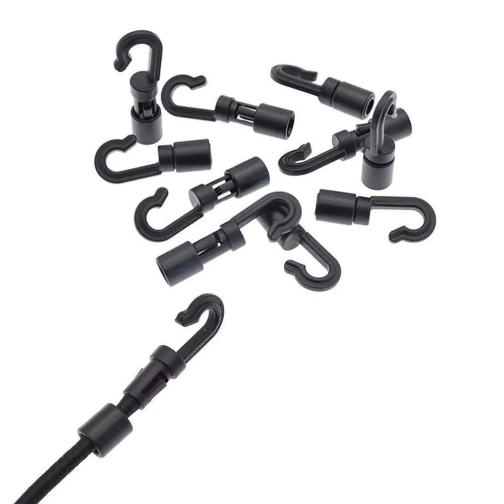 20 Pcs Bungee Shock Cord Hook for 1/4 Inch Cord Rope
