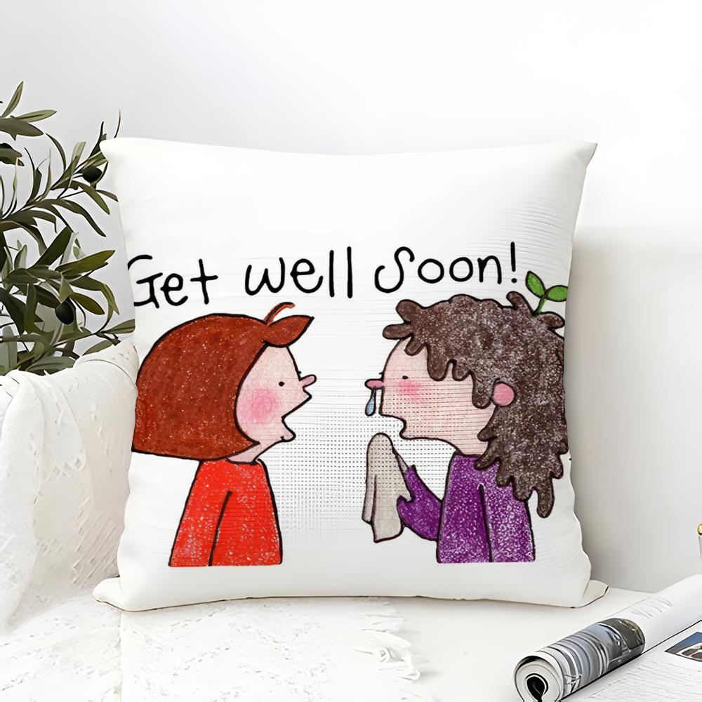 Beautiful Girl Cue CCoco Pillow Case linen pillow case sofa home decor cushion cover cushion cove