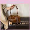 Stylish Korean Design Handbag For Women In Black Brown And Coffee With Chic Shell Shape