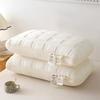 Soft High-Rebound Knit Cotton Pillow Core With Hollow Fiber Fill Hotel-Grade Comfort Adult Single Bed Use