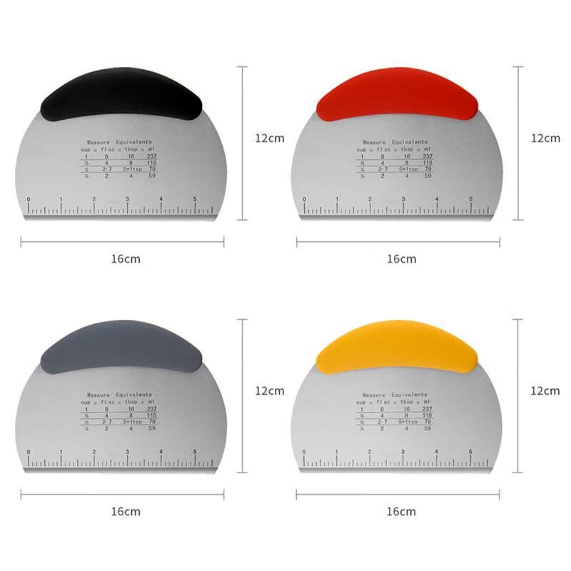 Stainless Steel Dough Scraper with Scale