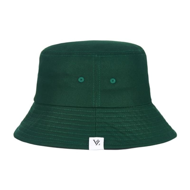 VARZAR Monogram Label Color Bucket Hat Green
