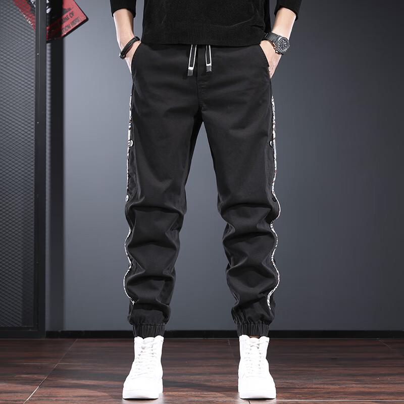 Men s Loose Fit Cuffed Harem Casual Pants 4XL