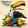 Tucano Uccello Blocchi da Costruzione Fresco Modello Animale 3D Mattoncini Fai da Te Giocattolo Creativo Decorazione per la Casa Regali per Bambini Adulti 1068pz Set di Blocchi MOC