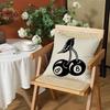 Fashion Black ball  Cushion Cover Silky Short Plush Invisible Zipper Dustproof Sofa Pillow Case for Home Decor