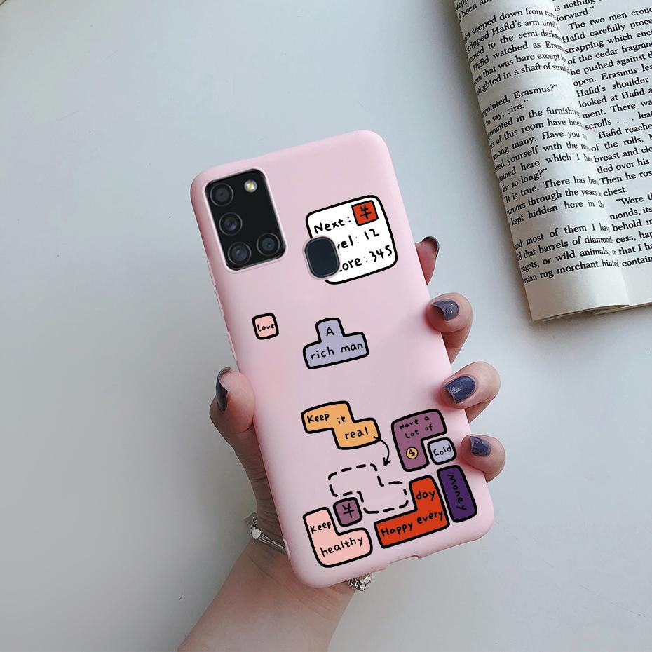 

For Samsung Galaxy A21S Case Silicone Soft TPU Fundas Bumper for Samsung A21S Case A217F A 21S A21 S 6.5 phone Back Cover cases Samsung A21S