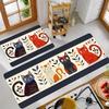 Cartoon Cute Kitten Carpet Long Carpet Runner Rug Kitchen Rug Soft Doormat Winter Warm Welcome Mat Living Room Carpet Rug