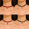 Snowflakes Christmas Tree Bells Velvets Collar Necklace Christmas Clavicle Chain