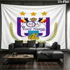 Royal Crest Emblem Custom Name Wall Tapestry Aesthetic Wall Hanging Printed Fabric Blanket Decorative Tapestries For Bedroom Living Room Home Decor
