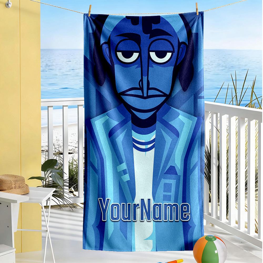 Incredibox Customize Text Beach Towel Super Soft Microfiber Quickdry Fabric Perfect for Traveling Yoga Camping and Swimming