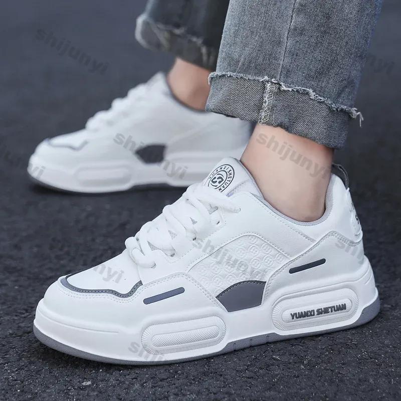 Men New Thick Soles Vulcanized Shoes Autumn New Breathable Versatile Platform Sports Casual Shoes Men Outdoor Increase Sneakers