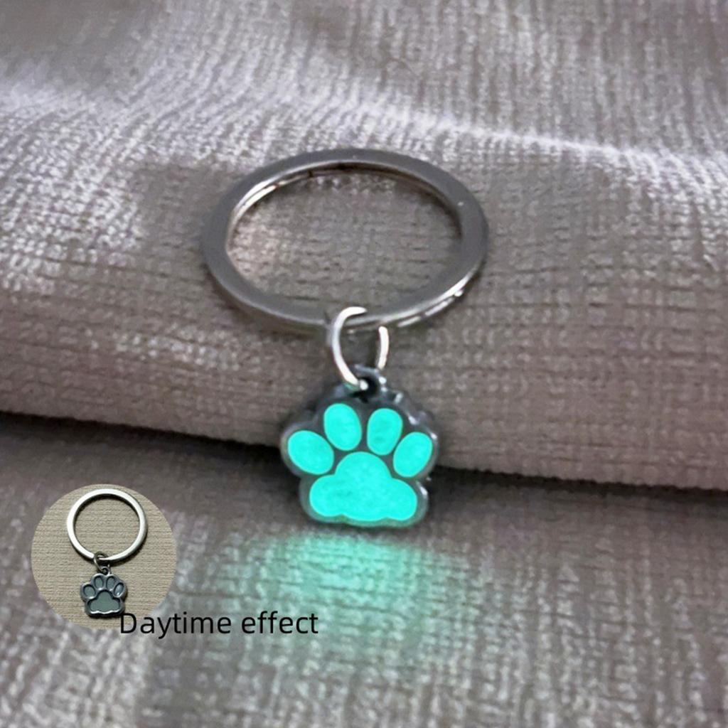 Luminous Claw Keychain Adorable Cartoon Animal Charm Key Holder Hanging Ornament for Bag Backpack or Car Decoration