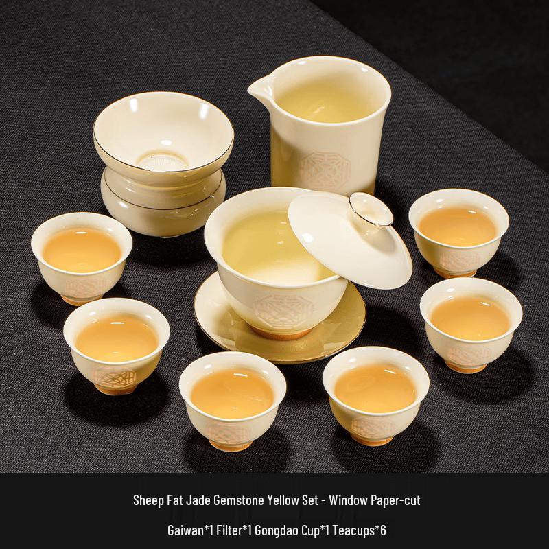 Linglong Ceramic Kung Fu Tea Set
