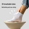 Men's Mid-Calf Breathable White Cotton Socks - Sweat-Absorbent & Odor-Resistant for Versatile Autumn Sports Wear