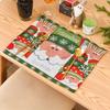 Festive Christmas Knitted Table Mat for Seniors, Unique Knitted Placemat with Christmas Tree Design