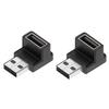 1/2/3pcs USB 3.0 Male Female 90 Degree Expansion Adapter USB Up Bend Adapter 10Gbps For Laptop Connector Conversion