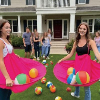 Yousheng Granny Pants Yard Game Set with 2 Bouncy Balls Fun Family Reunion Game for Adults Kids Unique Team Bonding Game