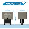 8-Pin LM449 81980 50030 066500 4650 Elektronisches LED-Blinker-Relais Kompatibel mit Scion Lexus Toyota Behebt Hyper-Flash Blinkerprobleme für LED-Licht