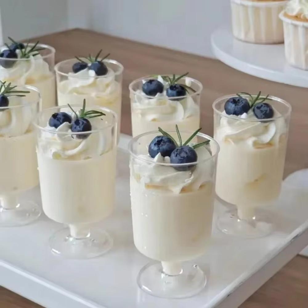 

20pcs Transparent Disposable Dessert Cup Plastic Cupcake Cup Party Supplies Pudding Cup Party 20pcs