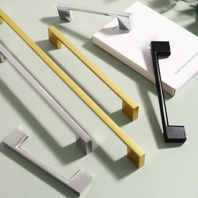 High Strength Aluminum Alloy Wardrobe Handle 1Pcs Ergonomic Bedroom Cabinet Grip
