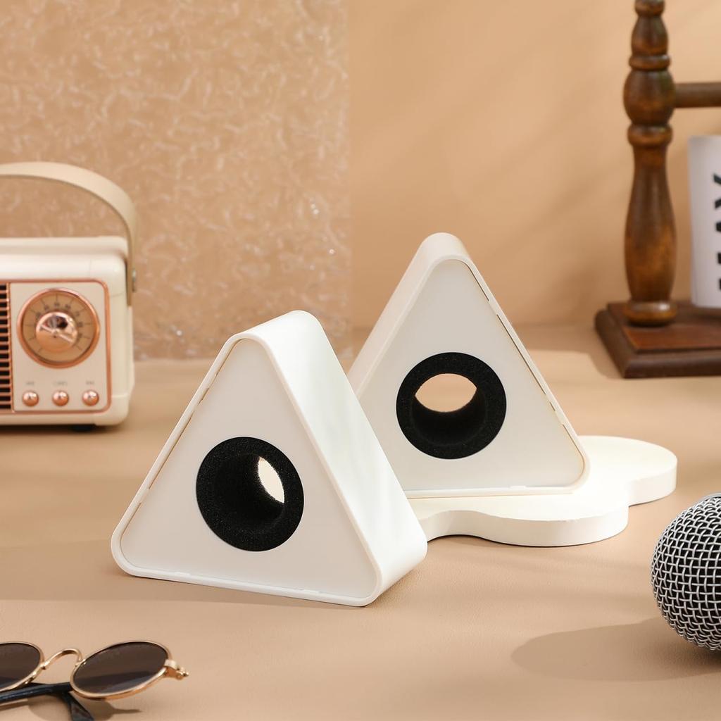 EXCEART Interview Microgo ABS Injection Molded Interview Microphone Station Microphone Flag Advertising Image Enhancement Portable Set of 2 (White