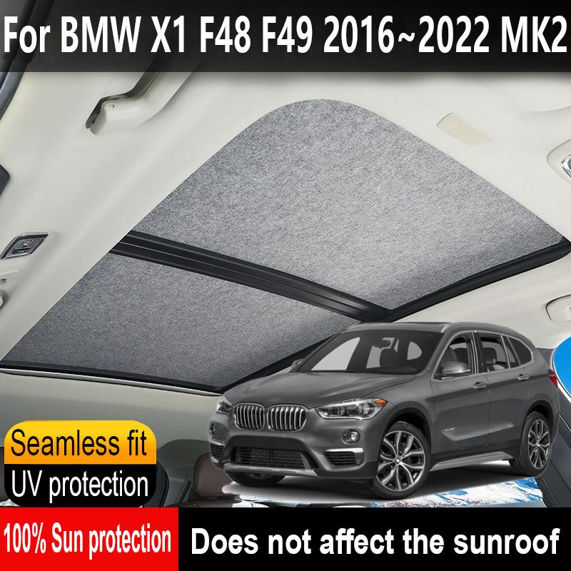 Izolacja szyberdachu samochodowego Osłona przeciwsłoneczna dachu Dla BMW X1 F48 F49 2016~2022 2021 20 MK2 Anty-UV Elektrostatyczna Adsorpcja Zasłona przeciwsłoneczna