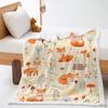 Blanket 2D Digital Printed Lamb Fleece Crystal Fleece Pumpkin Fox Blanket Cover Blanket