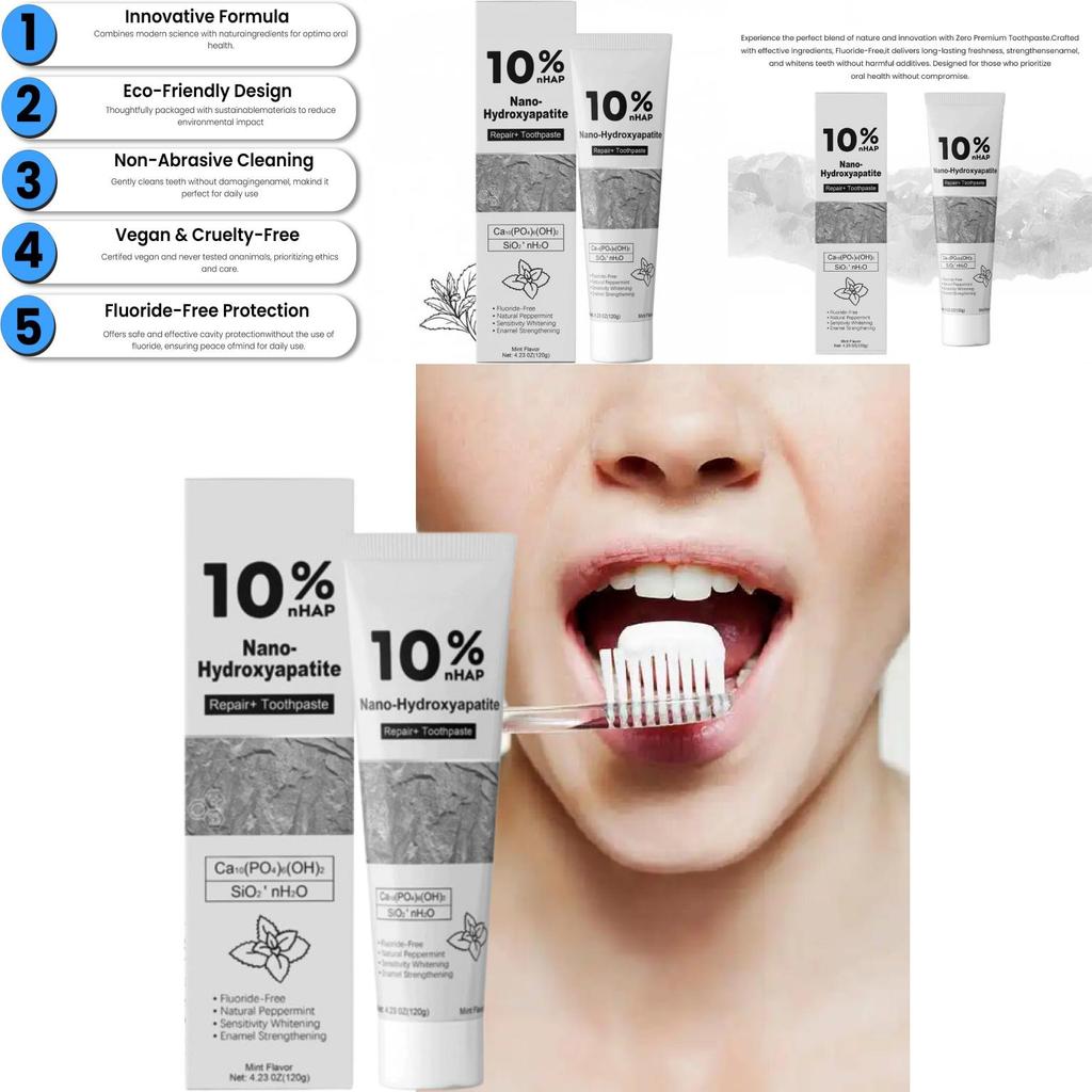 10%nhap Nano Hydroxyapatite Toothpaste With Whitening For Adult Dental Care