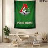 Name Custom FC Lokomotiv Moscow Wall Tapestry Aesthetic Wall Hanging Printed Fabric Blanket Decorative Tapestries for Bedroom Living Room Home Decor