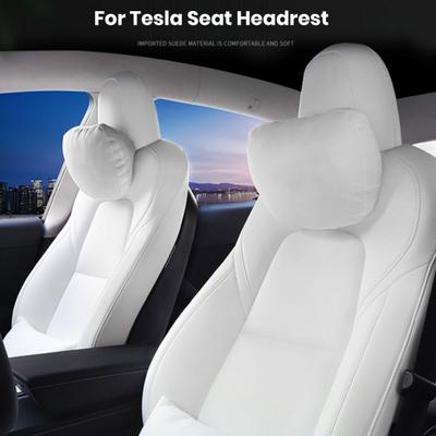 Cuscino poggiatesta del sedile Cuscino di supporto per il collo con cinghia invisibile Cuscino poggiatesta traspirante resistente all'usura Facile da installare per Tesla Modello 3/Y