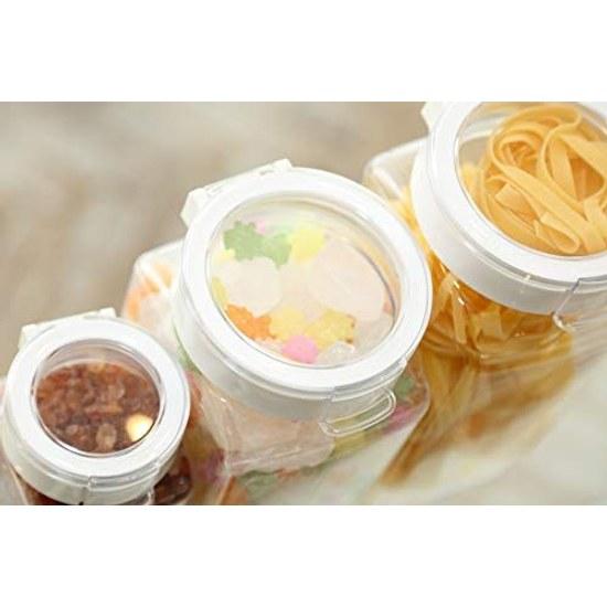 Takeya Official Storage Container 3-Piece Set Square 1.4L 1400ml Spoon FRESHLOK High Airtightness Sealed Refrigerator Protein Spices Seasoning Flour
