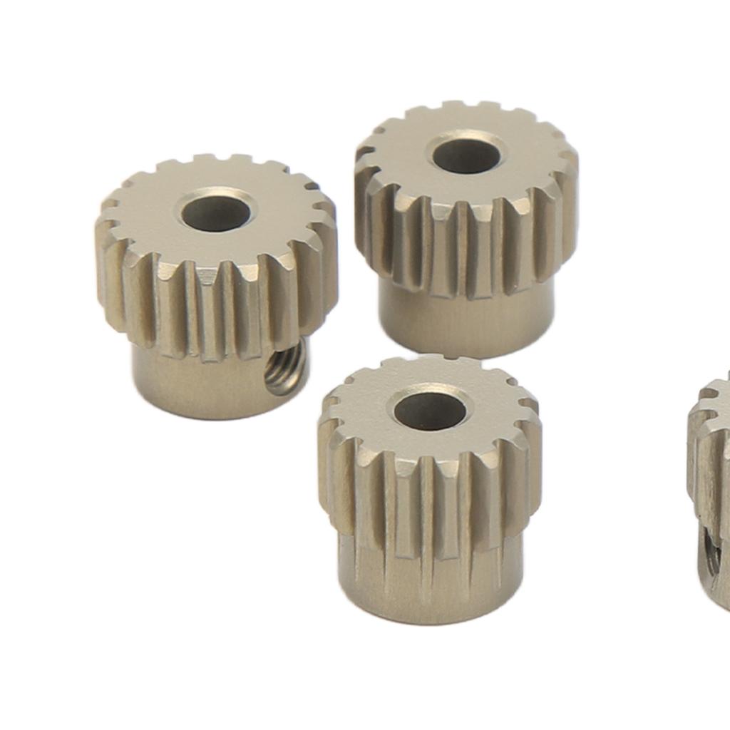 0.6M Pinion Gear Set Aluminium Alloy 3.175mm Hole 13T 14T 15T 16T 17T Pinion Motor Gear for SCX10 TRX4 1/8 1/10 Crawler