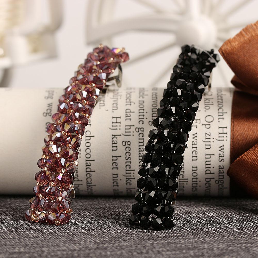 Fashion Women Headwear Barrette Hair Clip Hairpin Crystal Rhinestone