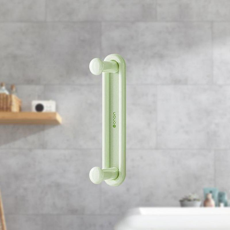 Adjustable Non-Perforated Wall Mounted Clothes Hanger Storage Rack - Multifunctional Hooks Space Saving Organizer For Wardrobe