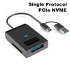 USB 3.1 To M.2 NVMe NGFF SSD Hard Drive Adapter Converter 10Gbps External Enclosure For SD TF Card Reader Type A+C