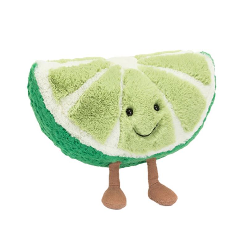 

JELLYCAT Fun Food Series Edible Lime Slices Cute Doll Plush Doll 25cm Tall