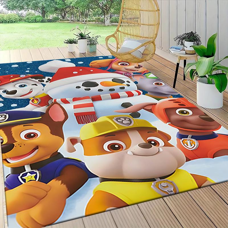 1Pc Paw Patrol Adventure Carpet Rug Soft Washable Antislip Home Living Room Sofa Mats Personalized Christmas Rug