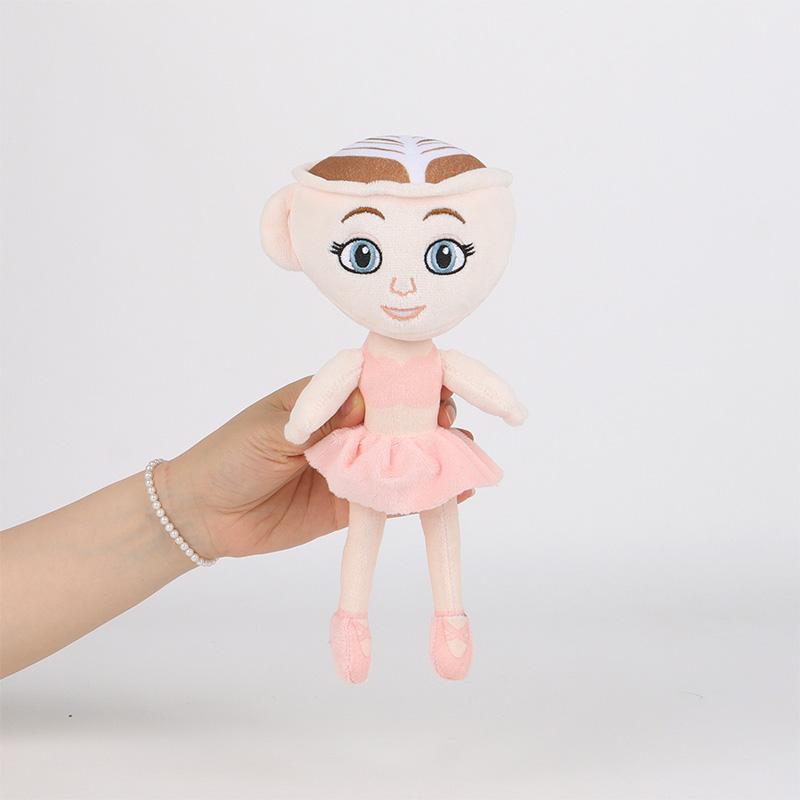 Nuova Palla di Peluche Brainrot Italiana Ballerina Bambola Cappuccino Divertente Cartone Animato Alerina Capucciu Morbido Peluche Giocattolo Regali di Compleanno per Bambini